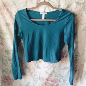 ⌛️LAST CHANCE⏳// teal crop top.